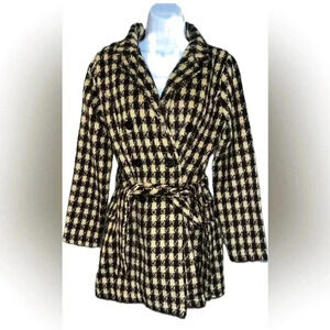 NWOT hyfve brown and cream jacket coat